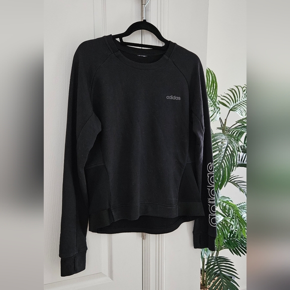 Adidas Women's Black Crewneck Sweatshirt - Picture 1 of 3